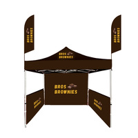 Tente Pop-up Robuste Chapitaux Et Tantes 10x10 avec Cadre en Aluminium Pliable, Imperméable, Toutes Saisons, pour Salons Commerciaux et Événements Extérieurs