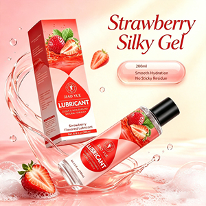 Gel Lubricante para <span class=keywords><strong>Piel</strong></span> Sensible, Fórmula a Base de Agua con Aroma a Fresa, 200 ml, Compatible con la Mayoría de los Tipos de Condones - Product Image 1