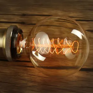 Edison ánh sáng bóng đèn nhà sản xuất bán buôn 220V E27 40W 60W trang trí cổ dây tóc Edison đèn sợi đốt bóng đèn cổ điển G9