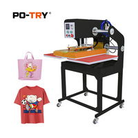 Presse à chaud électrique Po-Try automatique double station 40*60 cm pour T-shirts et vêtements 110V/220V 0-250