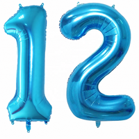 Ballon géant en feuille d'aluminium de 32 pouces, chiffres uniques de 0 à 9, pour la Saint-Valentin, Pâques, Noël, Halloween, mariage, anniversaire