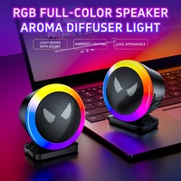 Lampe d'ambiance LED USB RGB à commande vocale pour voiture, avec capteur de son, diffuseur d'arômes, rythme lumineux, en ABS, décoration automobile créative, vente en gros