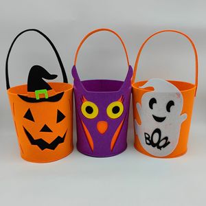 Bolsa de Regalo de Dulces de Halloween para Niños, Decoración para Fiestas, Bolsa de Tela No Tejida con Diseño de Calabaza - Product Image 4