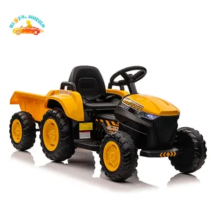 2022 Hot Verkoopt Nieuwste Kids Graafmachine Kind Tractor Voor Kinderen Om Te Rijden Elektrische Speelgoed Rit Op Auto 12V