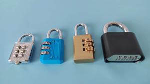 Fabriek Direct Messing Gelamineerd Pistool Slot Schijf Combinatie Vingerafdruk Hangslot Met Sleutel Ontgrendeling Manier Voor Verschillende Soorten Deuren - Product Image 3