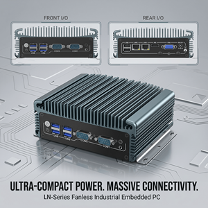 Mini PC Industrial Robusto sin Ventilador <span class=keywords><strong>LN</strong></span> 1010 para Automatización de Fábrica, con Doble LAN, RS232, HDMI, VGA, USB, WiFi, 4G SIM, DC12V - Product Image 3