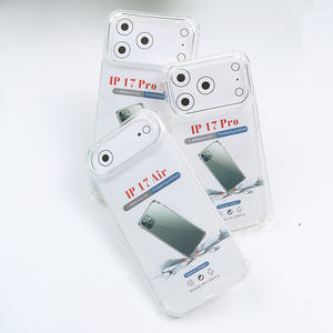 Custodia per telefono <span class=keywords><strong>trasparente</strong></span> Anti caduta per <span class=keywords><strong>iPhone</strong></span> 17 Air Clear Soft Tpu custodia per <span class=keywords><strong>iPhone</strong></span> 17 16 15 14 13 <span class=keywords><strong>12</strong></span> 11 Pro Max - Product Image 1