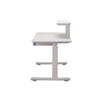 Bureau d'étude ergonomique blanc pour étudiants en bois avec tiroir, étagère et design pliable – Vente en gros