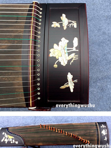 Caja tradicional grabada <span class=keywords><strong>de</strong></span> Guzheng, <span class=keywords><strong>instrumentos</strong></span> <span class=keywords><strong>musicales</strong></span> chinos <span class=keywords><strong>antiguos</strong></span>, <span class=keywords><strong>de</strong></span> 21 cuerdas - Product Image 3