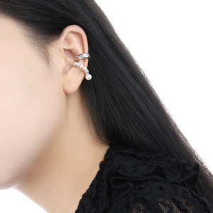 Orecchino a polsino Vewant Trendy con perle di conchiglia, in argento sterling 925 anallergico, per donna e ragazza, con perle, ideale per fidanzamento - Product Image 6