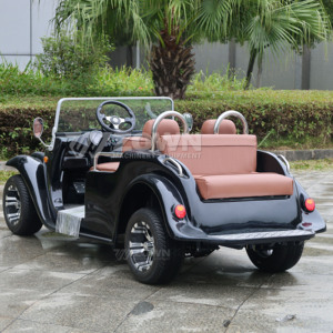 รถยนต์ไฟฟ้าคลาสสิกเปิดประทุนแบบวินเทจ ZOWN 5 ที่นั่ง สีสั่งทำพิเศษ รับประกัน 2 ปี เหมาะสำหรับรีสอร์ท ท่องเที่ยวชมสถานที่ และรับรองแขกในโรงแรม - Product Image 6