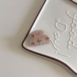Barrette à cheveux en plastique motif papillon mignon pour femme, pince requin géométrique de haute qualité pour usage quotidien - Product Image 5