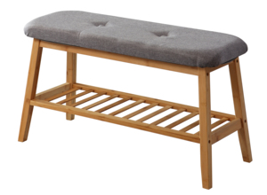 Tre Giày giá hiện đại không thấm nước lối vào phòng khách lưu trữ thường vụ Kệ tre Giày giá băng ghế dự bị với ghế đệm - Product Image 2