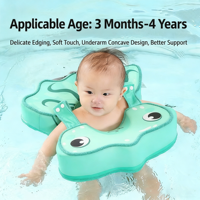 WaterDream Bouée de natation sous-aisselle pour bébé, non gonflable, en EPE, écologique, durable, imperméable, légère, forme de dessin animé