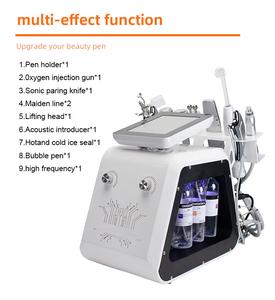 Máquina de limpieza facial con sintetizador de Bobble pequeño 9 en 1, máquina de reducción de arrugas de puntos negros limpios de dermoabrasión de oxígeno de agua <span class=keywords><strong>Hydra</strong></span> - Product Image 4