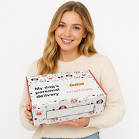 Boîte d'emballage personnalisée en gros, boîte en carton ondulé, emballage pour aliments pour animaux de compagnie, boîte d'expédition pour l'e-commerce