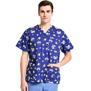 Chemises ANNO à motif animalier pour infirmiers, uniformes de travail pour médecins, cliniques, hôpitaux, dentistes, vétérinaires, t-shirts - Product Image 3