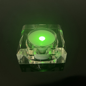 Có thể sạc lại rõ ràng pha lê vuông cơ sở dẫn ánh sáng cơ sở cho bóng hoặc Quả cầu MH-Q0249 - Product Image 4