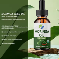 Gouttes d'extrait de plantes de feuilles de molène naturelle de marque privée Ausreson Supplément de feuilles Huile de Moringa pour la croissance des cheveux