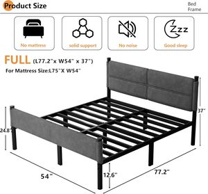 โครง<span class=keywords><strong>เตียง</strong></span>โลหะปรับระดับได้ หัวเตียงนุ่มหรูหรา พร้อมพื้นที่เก็บของ ประหยัดพื้นที่ รองรับ<span class=keywords><strong>ที่</strong></span>นอน แข็งแรง ทนทาน ใช้งานง่าย เหมาะสำหรับโรงแรม - Product Image 3