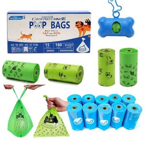 Custom Printed Eco Friendly Biodegradable <b>Compostable</b> Sustainable Disposable Plastic PLA Dog Waste Poop <b>Bag</b> on Roll - Product Image 2