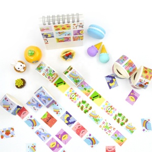Ruban adhésif washi personnalisé activé par l'eau, motif personnalisé imprimé, motif vintage de <span class=keywords><strong>timbre</strong></span>-<span class=keywords><strong>poste</strong></span> pour l'intérieur - Product Image 5