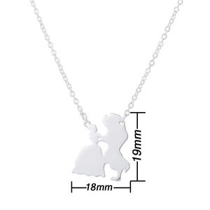 Moda creativa belleza <span class=keywords><strong>y</strong></span> <span class=keywords><strong>bestia</strong></span> collar personalidad tendencia película <span class=keywords><strong>y</strong></span> televisión drama Príncipe colgante collar - Product Image 2