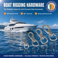 Mousqueton à œil pivotant en acier inoxydable 316, #2, 100mm, matériel pour Yacht, bateau, chaînes pour animaux de compagnie, porte-clés, lanière, crochet, fermoir, accessoires
