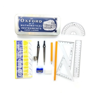 Ensemble de traçage mathématique 13 pièces Oxford avec compas et diviseur, en boîte métallique, pour la rentrée scolaire, en métal durable, offre spéciale - Product Image 2