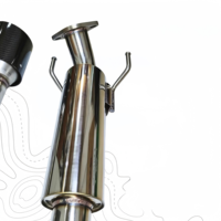 Système d'échappement Hilux VIGO 2005 2011 2012 2014 2015 2500CC 3000CC, tuyau d'échappement de performance avec embout en carbone