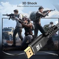 Câble adaptateur de haute qualité pour 2.1 avec gaine en PVC pour projecteur et ordinateur portable 16K30Hz/8K120Hz