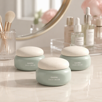 Emballage cosmétique pour soins de la peau Gaoou, pot en verre vert pour crème, 30g 50g