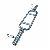 Barre de musculation personnalisée en acier moleté, hexagonale, courbée, pour triceps, biceps, triceps, haltérophilie, gym, maison, barre marteau