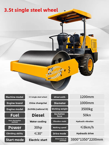 Mini-compacteur vibrant à bas prix, compacteur de construction routière à tambour simple et double - Product Image 4
