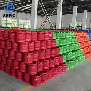 China Factory Hochwertige 12,5 kg 3kg/5kg/6kg/11kg/12kg/15kg/50kg LPG-Gasflasche mit LPG-Tank ventil