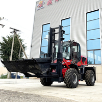 Chariot élévateur tout-terrain robuste 3,5 à 7 tonnes, moteur japonais entièrement hydraulique, prix du chariot élévateur diesel agricole, livraison gratuite