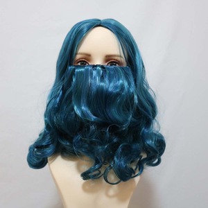 Ensemble de perruques à <span class=keywords><strong>barbe</strong></span> Père Noël bleu blanc et gris Halloween Party WGDG-003 - Product Image 4