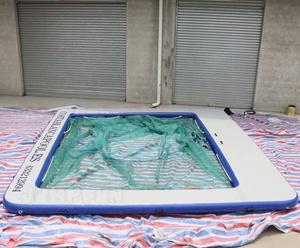 Meilleur filet de profondeur de 6,5 pieds Piscine gonflable à méduses 5x5 mètres Piscine à mailles flottantes pour adultes JUMPFUN - Product Image 1