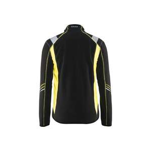 BLAKLADER - 499310109933M Microfleece <b>jacket</b> Black/<b>Hi</b>-<b>vis</b> <b>yellow</b> - EAN 7330509459430 <b>HI</b>-<b>VIS</b> WORKWEAR - Product Image 2