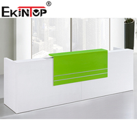 Bureau de réception rigide blanc pour salon de coiffure, design moderne, à forme incurvée, livraison gratuite