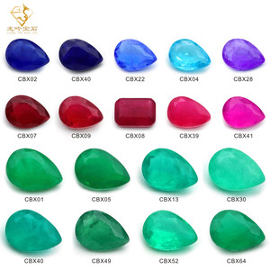 Forma di goccia di acqua sfaccettata con inclusione pronta per la spedizione <span class=keywords><strong>pietra</strong></span> sintetica <span class=keywords><strong>pietra</strong></span> di fusione - Product Image 4