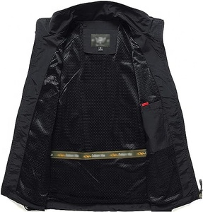 <span class=keywords><strong>Gilet</strong></span> da <span class=keywords><strong>uomo</strong></span> senza maniche tattico Softshell leggero ad asciugatura rapida per la pesca escursioni con chiusura a cerniera con tasche stampate - Product Image 3