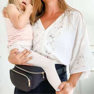Sac à bandoulière portable personnalisé pour couches avec matelas à langer, sac banane extérieur pour femme, sac de maman - Product Image 5