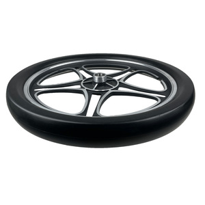 20-Inch Pu Foam Tires Airless Garden <b>Tool</b> <b>Cart</b> Wheels Ice Cream Wheels 100kg Load Capacity 5 Hole Design - Product Image 3