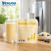 Sachet Doypack pour Smoothie aux Fruits avec Impression Personnalisée (Design, Taille et Couleur) – Emballage Vertical pour Smoothies