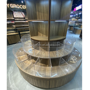 <span class=keywords><strong>Scaffale</strong></span> a Colonna Personalizzato, Espositore Multifunzionale per Supermercati, Scaffalatura Circolare per Pilastri - Product Image 6