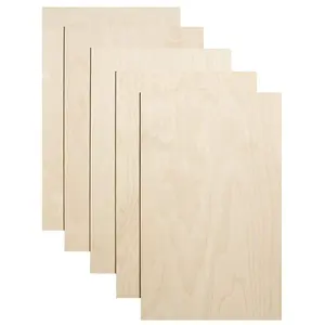 JUNJI Wooden Slices Canvas Premium Plywood Board for Laser CNC Cutting and Craft Wood