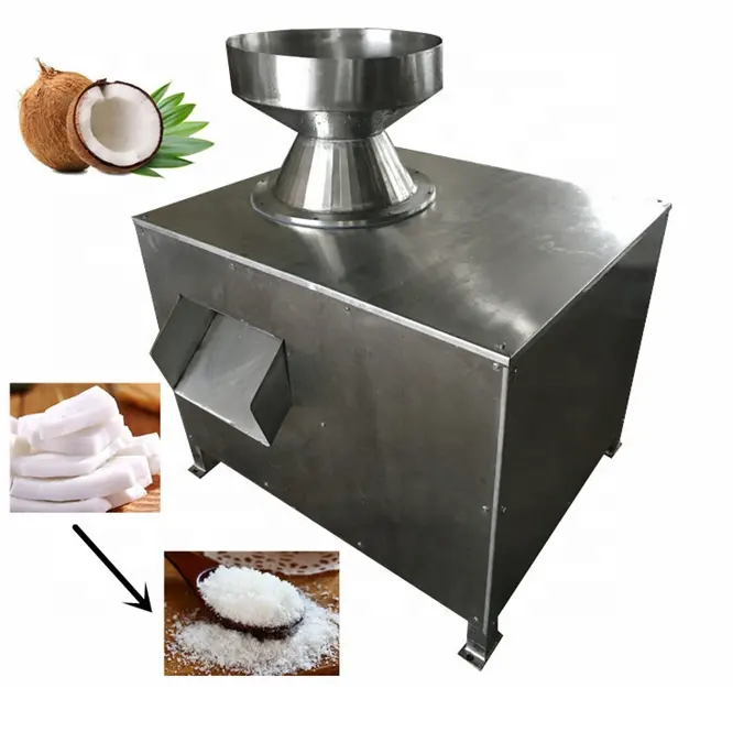 Picadora de carne de coco blanca comercial, trituradora de Copra de coco desecado, 300-2500 kg/h