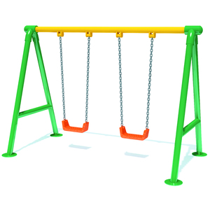 Ensemble de balançoires en acier galvanisé pour enfants <span class=keywords><strong>avec</strong></span> de grands sièges <span class=keywords><strong>Toboggan</strong></span> en plastique pour terrains de jeux extérieurs résidentiels en matériau LLDPE - Product Image 5