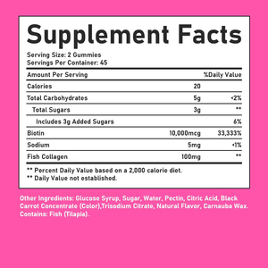 Gomitas de Colágeno Natural Personalizadas de Fábrica con 10000mcg de Biotina, Hidratantes para Mujeres, Colágeno de Pescado para el Cabello, la Piel y las Uñas - Product Image 2